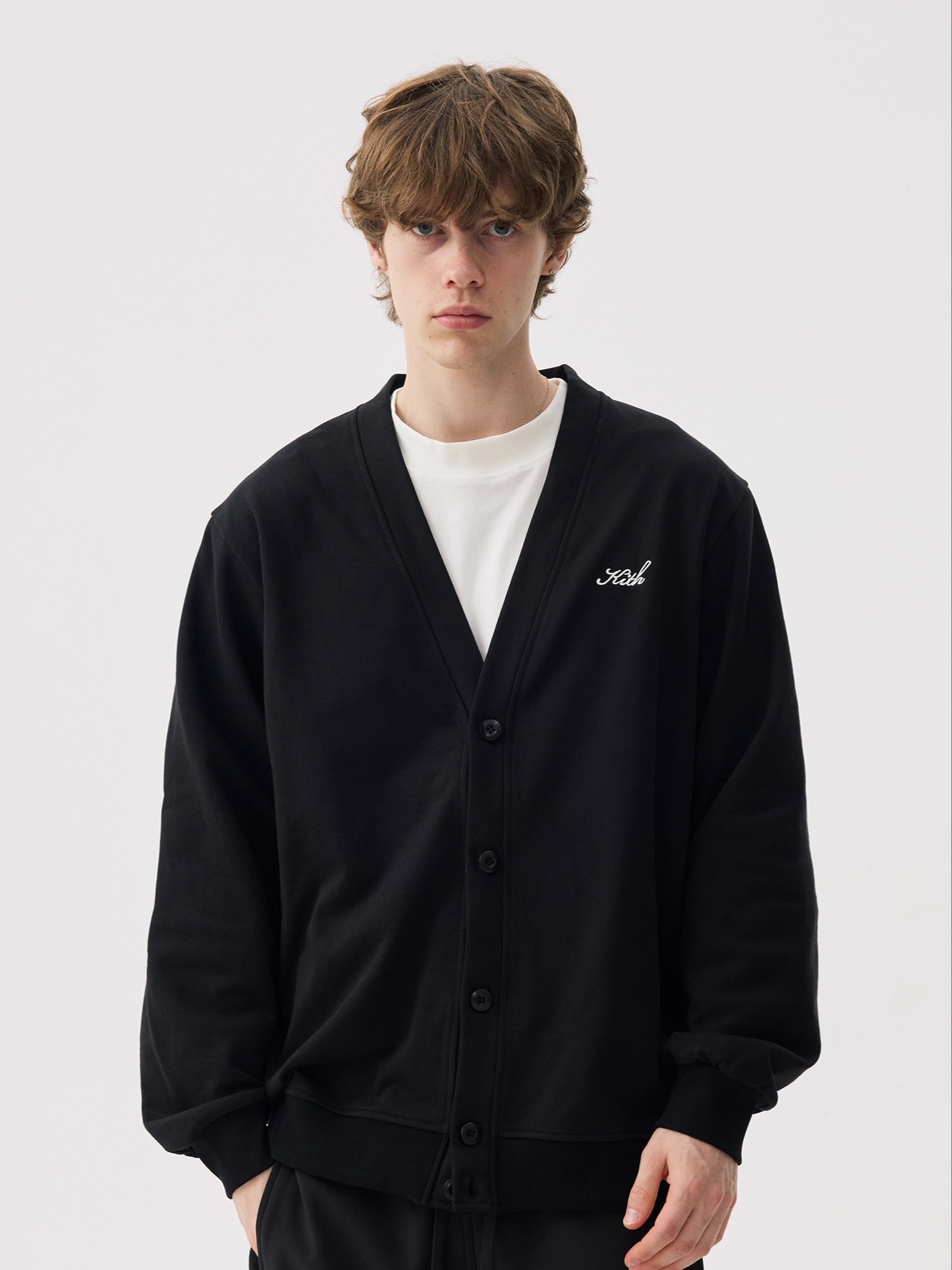 Kith Sweater Knit - KITH Button-Up V-hals Gebreid Vest Casual