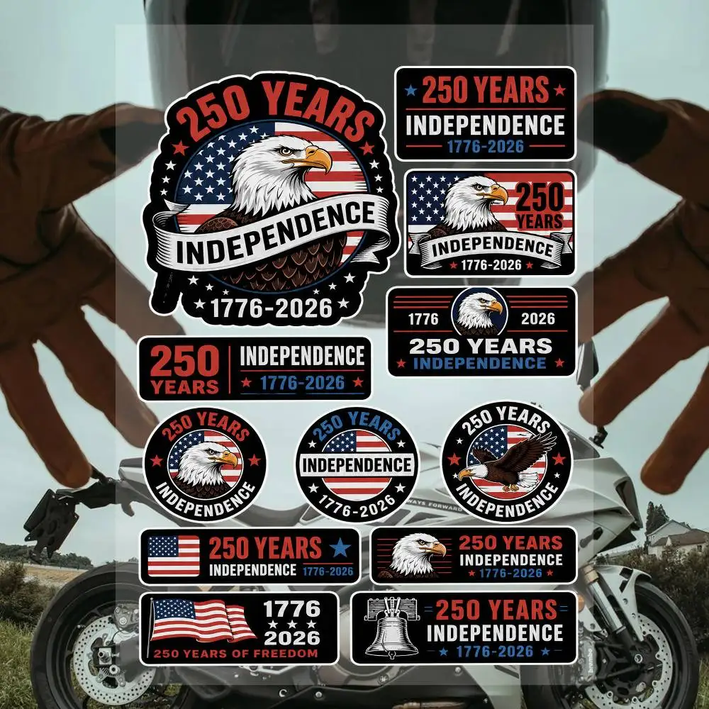 Streetwear Brand Usa - VS-250-jarige onafhankelijkheid streetwear merk stickers set