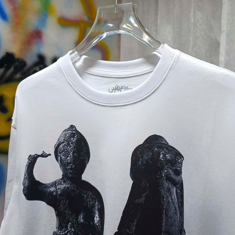 Zomer witte ademende katoenen  - Cactus Jack Tee recensie en prijs